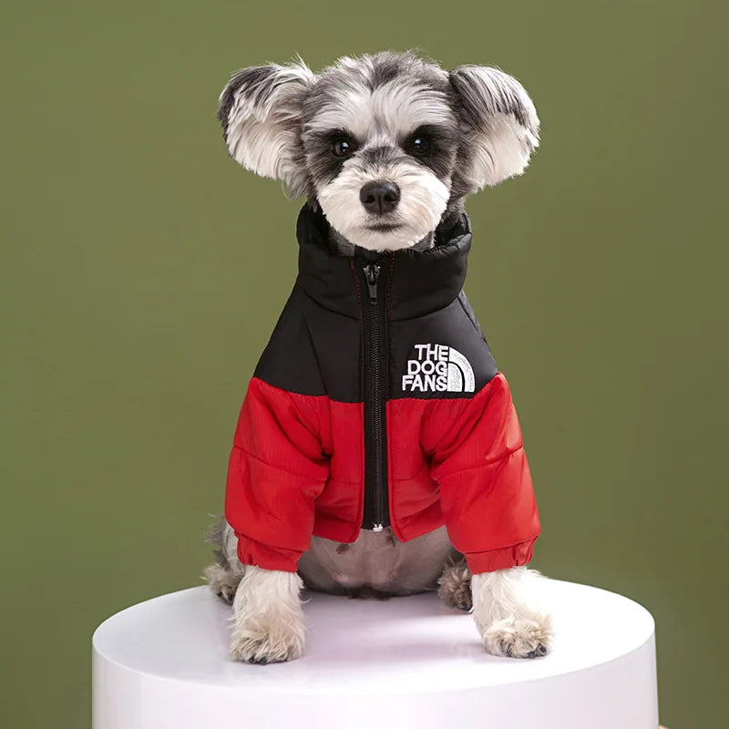 Pet Thick Warm in Autumn and Winter Cotton-padded Jacket Windproof and Snow-proof Windbreaker Large Pet Clothes