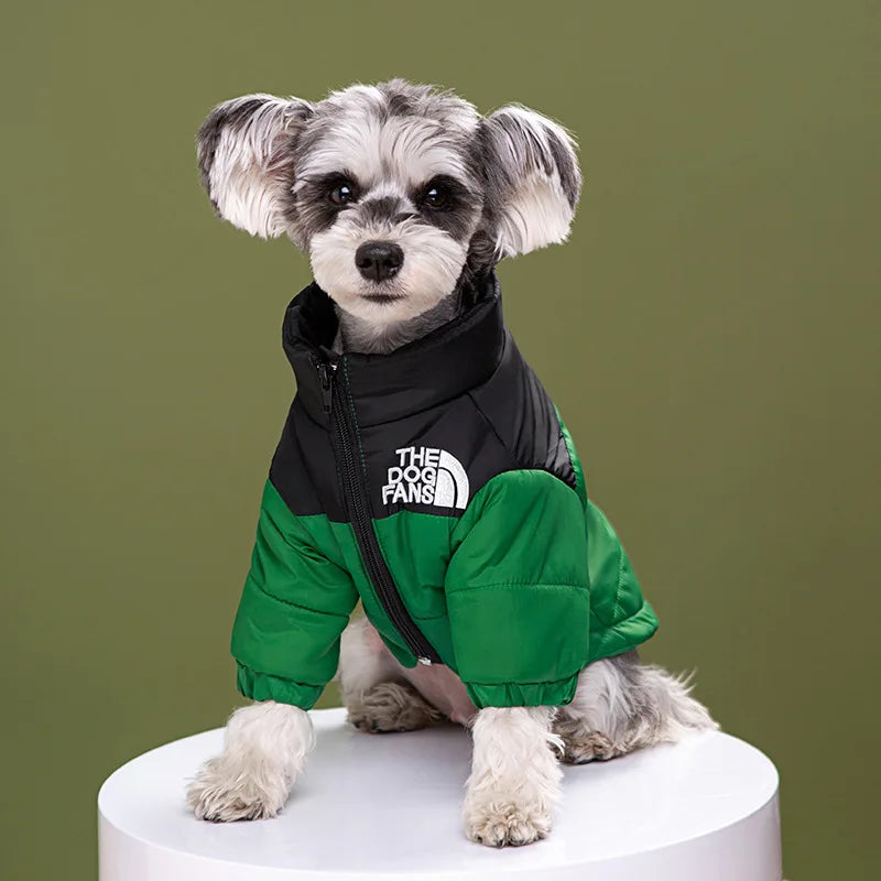 Pet Thick Warm in Autumn and Winter Cotton-padded Jacket Windproof and Snow-proof Windbreaker Large Pet Clothes