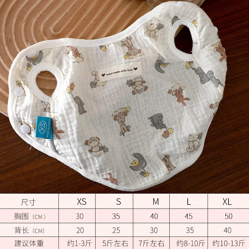 Adorable Dog Clothes for Small Breeds Autumn Anti-Dirt Anti-Hair Shedding Button Vest Teddy Bichon Cute Autumn Outfit Pet Sup...