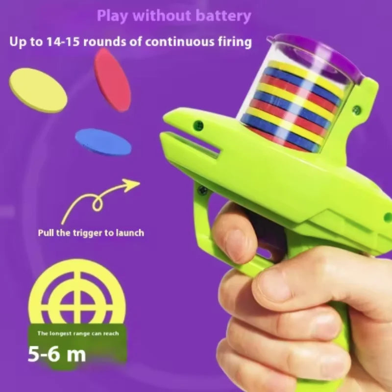 Turnip Launcher Cat Toy | Foam Flying Disc Interactive Pet Toy