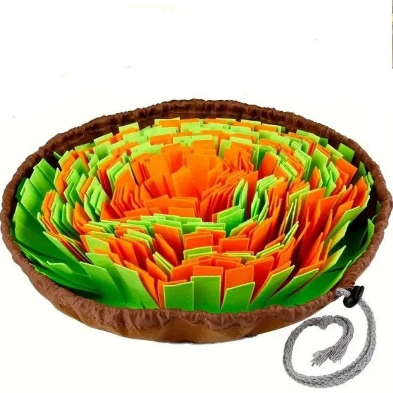 Pet Snuffle Mat for Dogs, Interactive Feed Game for Boredom, Encourages Natural Foraging Skills for Cats Dogs Bowl Travel Use