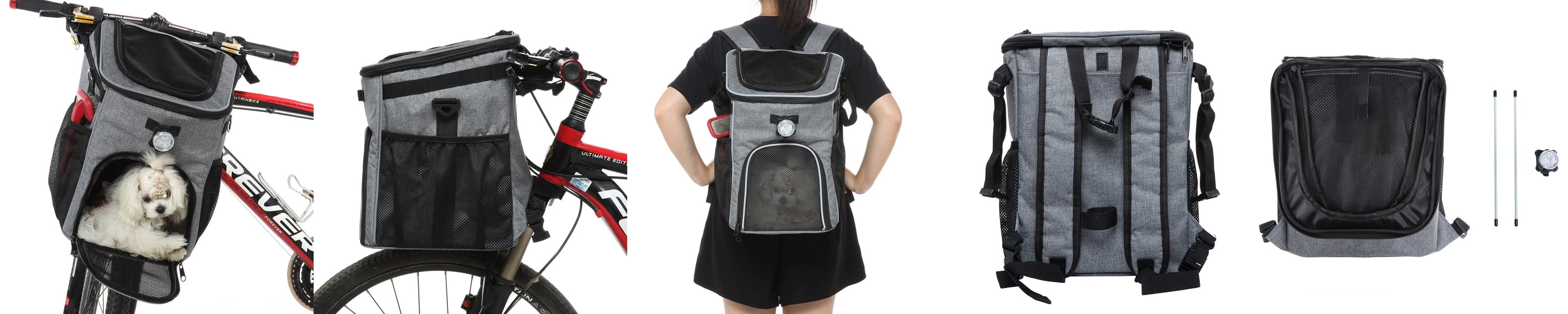Pet Travel Bag Bike Basket Detachable Portable Backpack Suitable for Bicycles