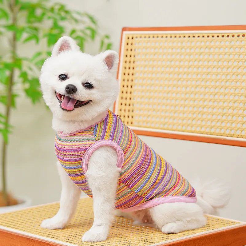 Casual Summer Dog & Cat T-Shirt Vest – Soft Breathable Puppy Costume