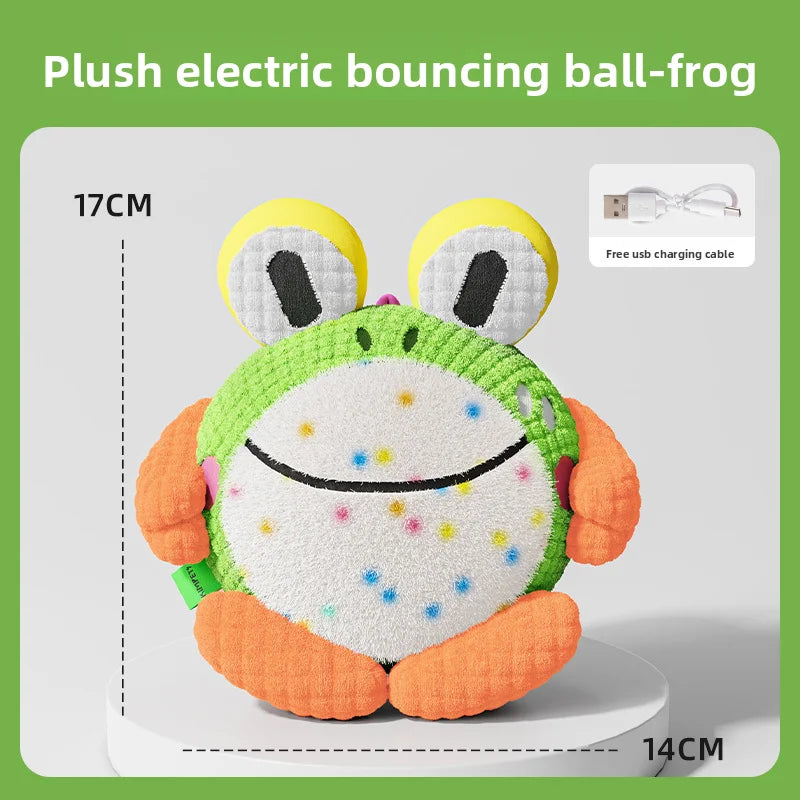 Electric Bouncing Ball Dog Toy | Sound Making, Bite Resistant Puppy Molar Toy