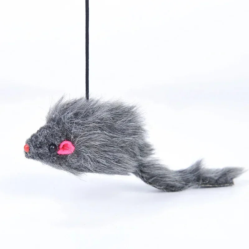 Hanging Door Mouse Cat Toy | Retractable Self-Play Interactive Scratch Rope