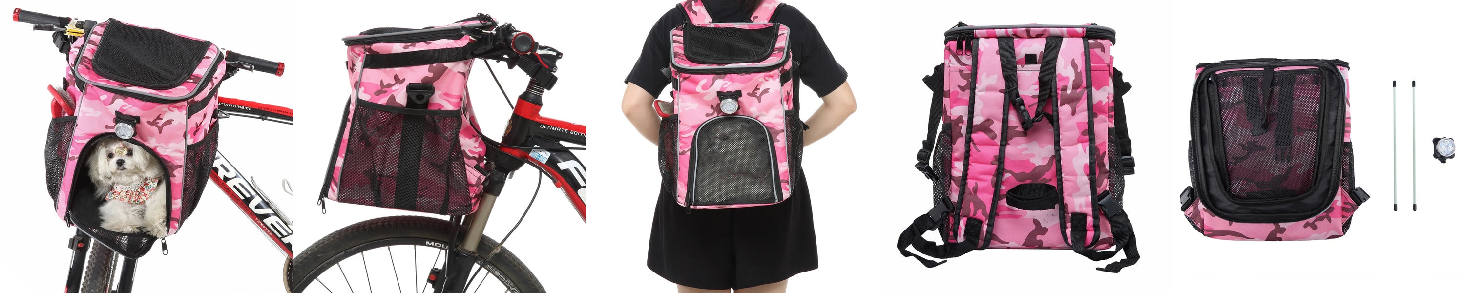 Pet Travel Bag Bike Basket Detachable Portable Backpack Suitable for Bicycles