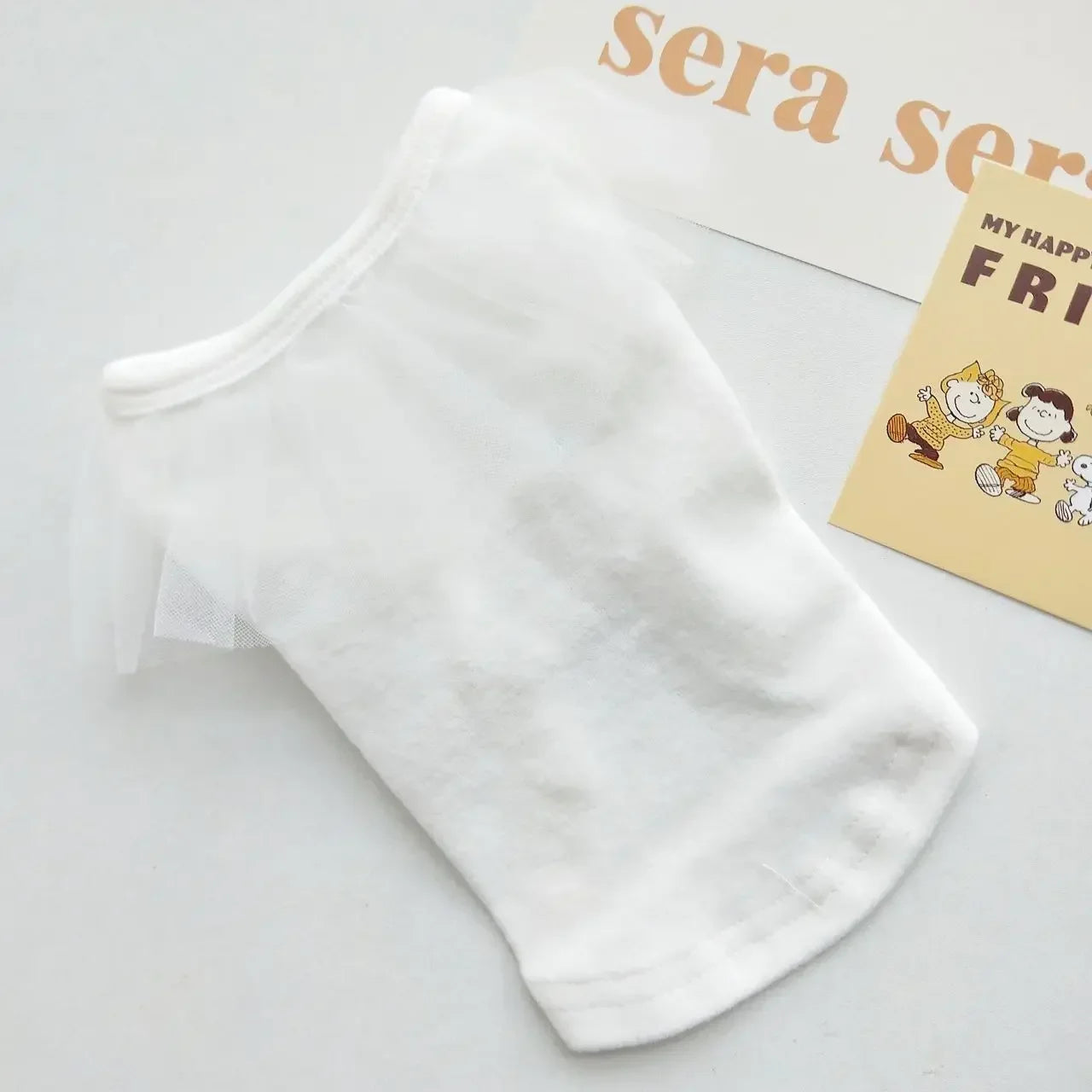 White Bottoming Shirt for Dogs & Cats | Spring Autumn Pet Clothes