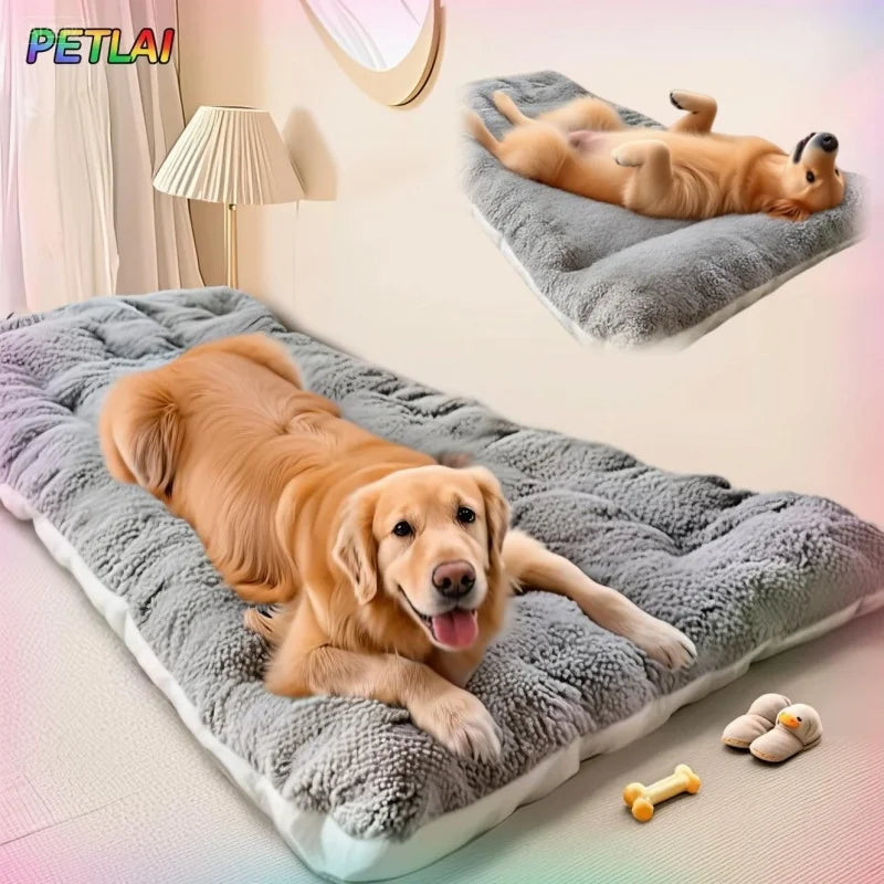 Dog Bed Mat Large Size Sleeping Pad For Winter Use Keep Warm Double-sided Use Golden Retriever Stress-relieving Sleeping Pad