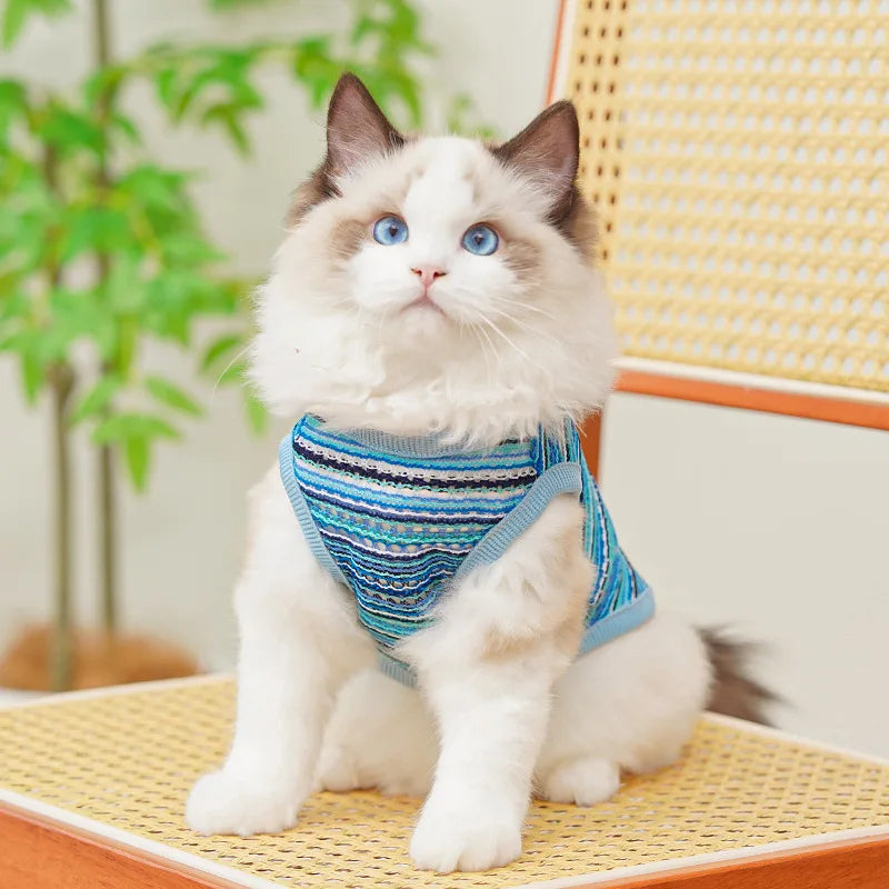 Casual Summer Dog & Cat T-Shirt Vest – Soft Breathable Puppy Costume