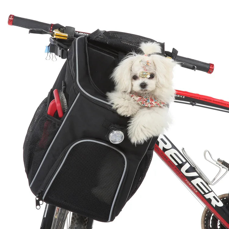 Pet Travel Bag Bike Basket Detachable Portable Backpack Suitable for Bicycles