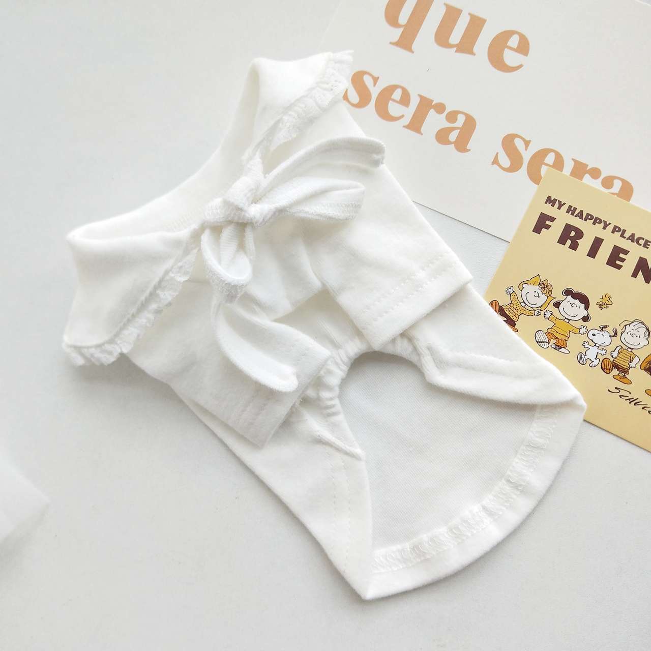 White Bottoming Shirt for Dogs & Cats | Spring Autumn Pet Clothes