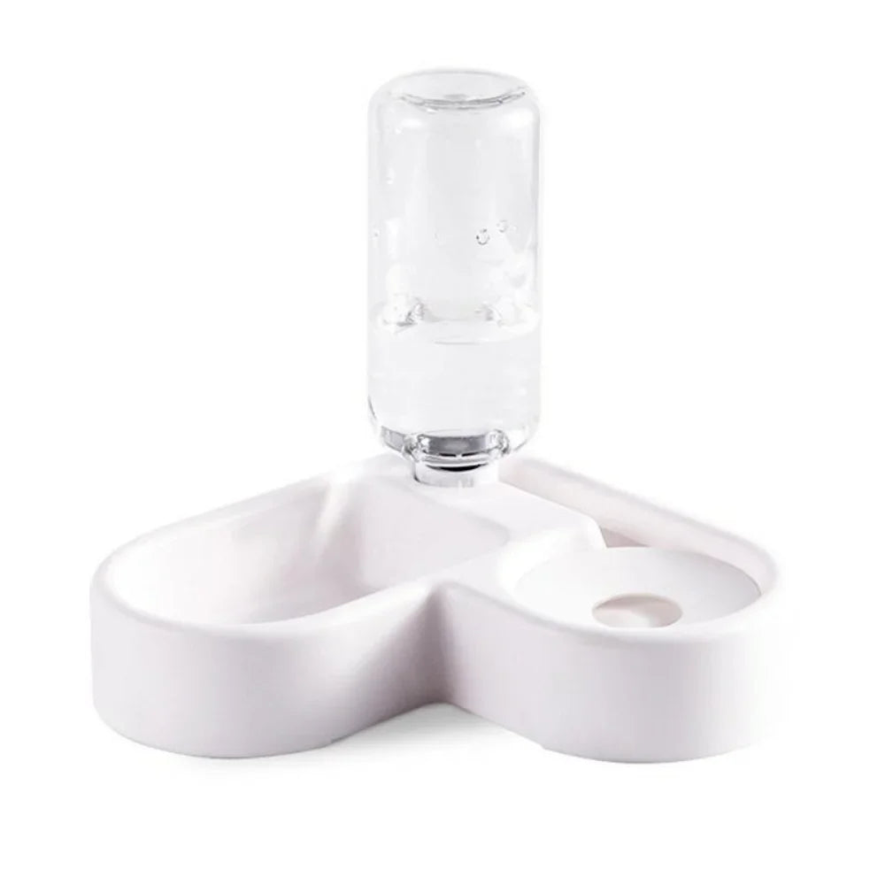 500ml Pet Automatic Feeder Small Bowl Drinkable Portable Cat and Dog Food Bowl Living Room Bedroom Pet Products Pet Items