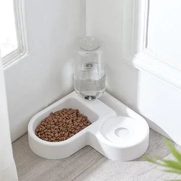 500ml Pet Automatic Feeder Small Bowl Drinkable Portable Cat and Dog Food Bowl Living Room Bedroom Pet Products Pet Items