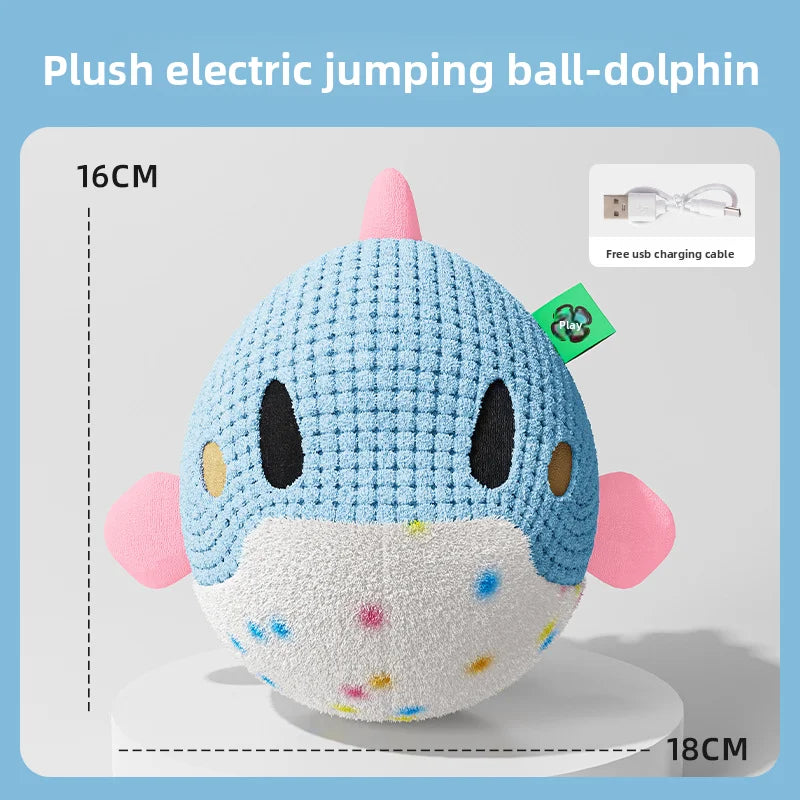 Electric Bouncing Ball Dog Toy | Sound Making, Bite Resistant Puppy Molar Toy