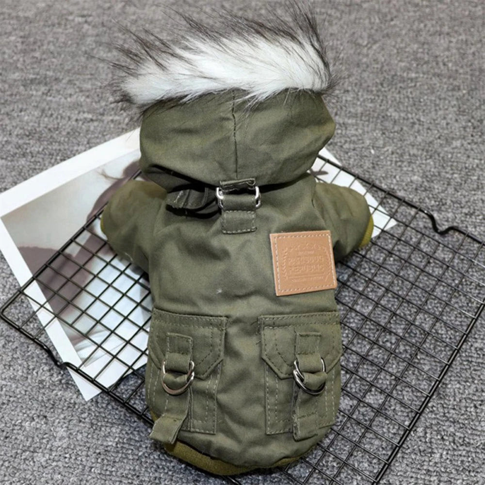 Dog Clothes Winter Puppy Pet Dog Coat Jacket For Small Medium Dogs Thicken Warm Hoodie Jacket Chihuahua Yorkies Pets Clothes