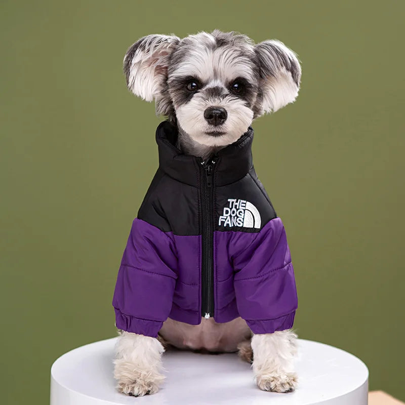 Pet Thick Warm in Autumn and Winter Cotton-padded Jacket Windproof and Snow-proof Windbreaker Large Pet Clothes