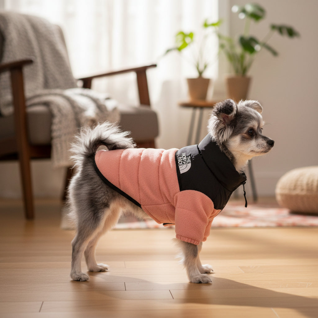 Windproof Warm Cotton-Padded Dog Jacket for Large Dogs