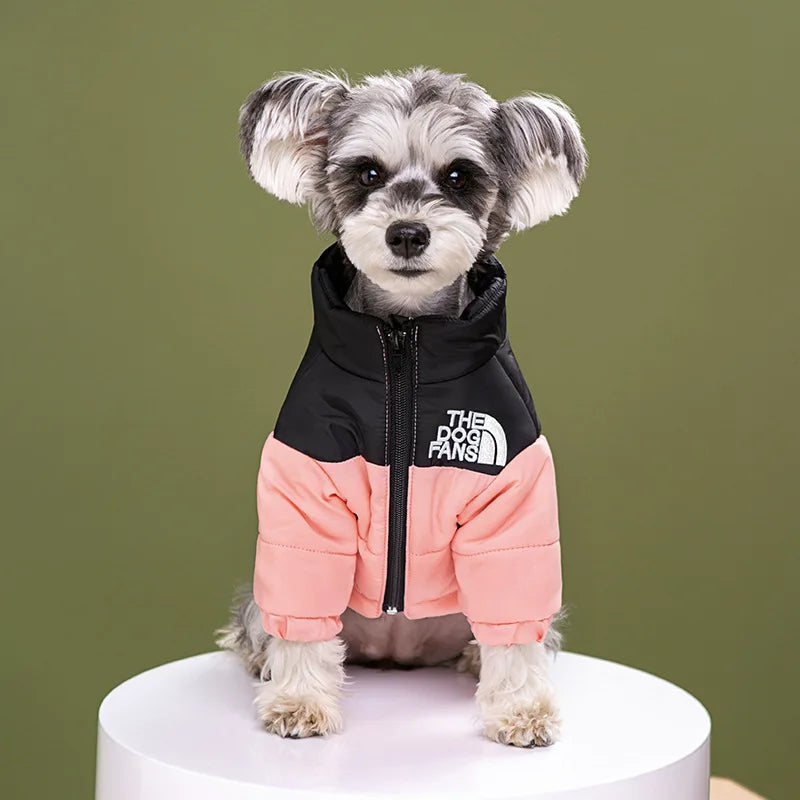 Pet Thick Warm in Autumn and Winter Cotton-padded Jacket Windproof and Snow-proof Windbreaker Large Pet Clothes