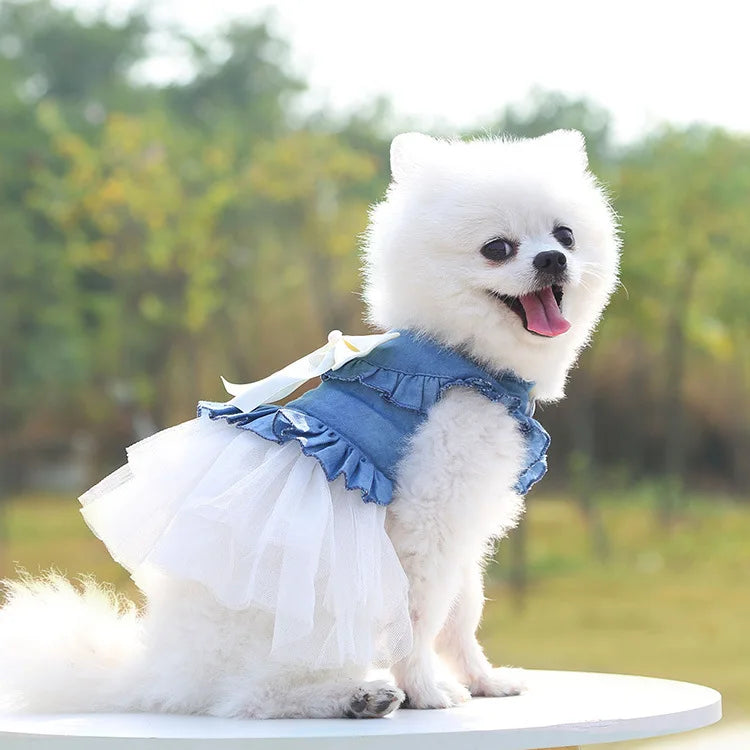 New Luxury Designer Summer Fashion Luxury Dog Dress Breathable Fleece Coat for Dogs Couple Matching Pet Clothes