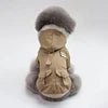 Manufacturer Wholesale Autumn and Winter Dog Clothes Jackets With Waterproof Fur Hoodie Thicken Double Pocket Warm Clothes