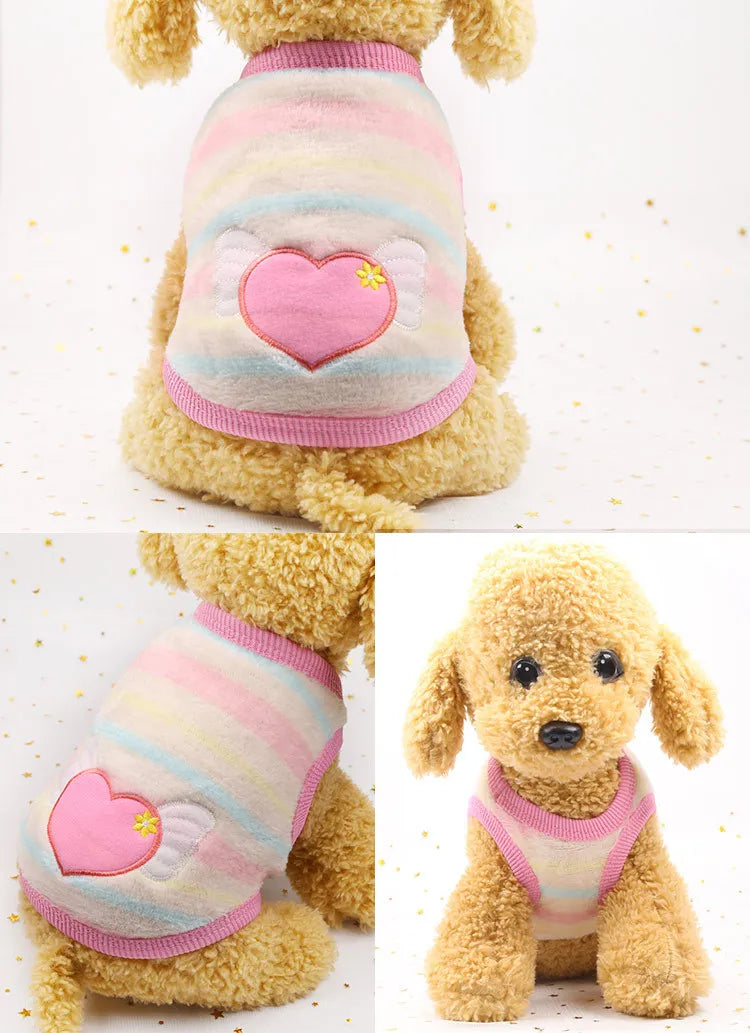 Winter Fleece Vest for Small Dogs & Cats
