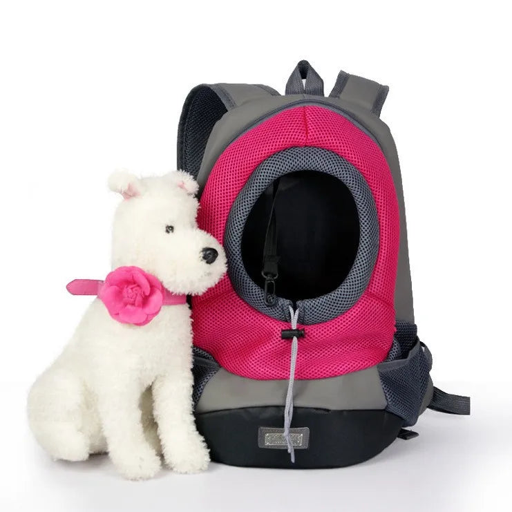 Pet Dog Carrier Pet Backpack Bag Portable Travel Bag Pet Dog Front Bag Mesh Outdoor Hiking Head Out Double Shoulder Sports DB