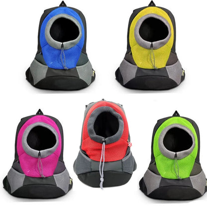Pet Dog Carrier Pet Backpack Bag Portable Travel Bag Pet Dog Front Bag Mesh Outdoor Hiking Head Out Double Shoulder Sports DB