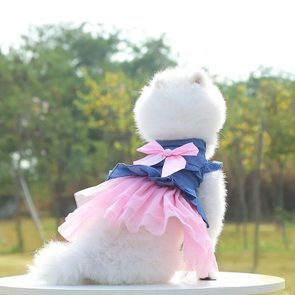 New Luxury Designer Summer Fashion Luxury Dog Dress Breathable Fleece Coat for Dogs Couple Matching Pet Clothes