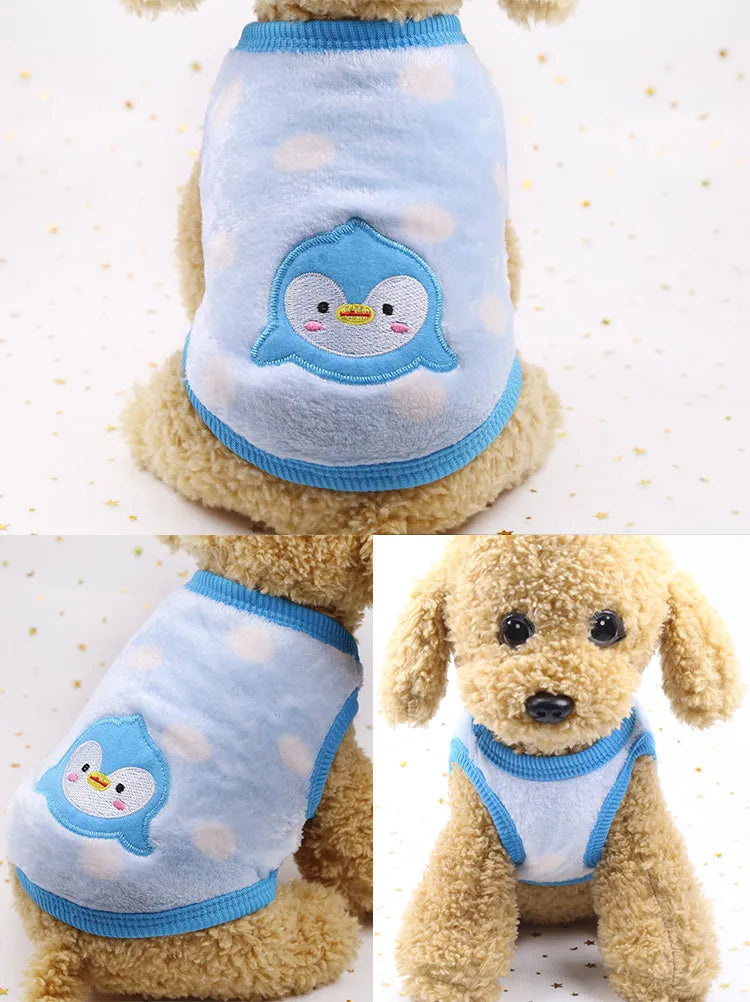 Winter Fleece Vest for Small Dogs & Cats