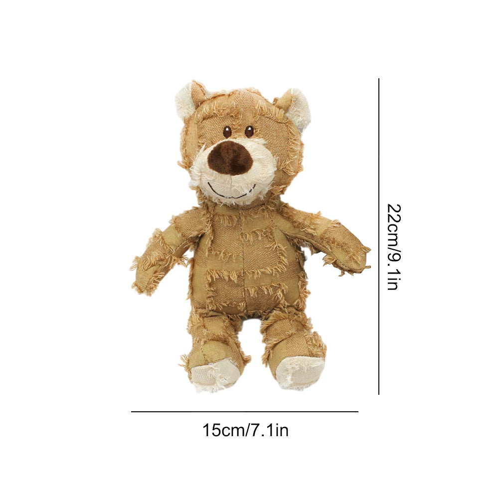 Pet Dog Toys Bear Squeaking Stuffed Toys For Dogs Cat Chew Squeak Toy for Small Dogs Play Funny Training Anxiety Relief Sleep Do