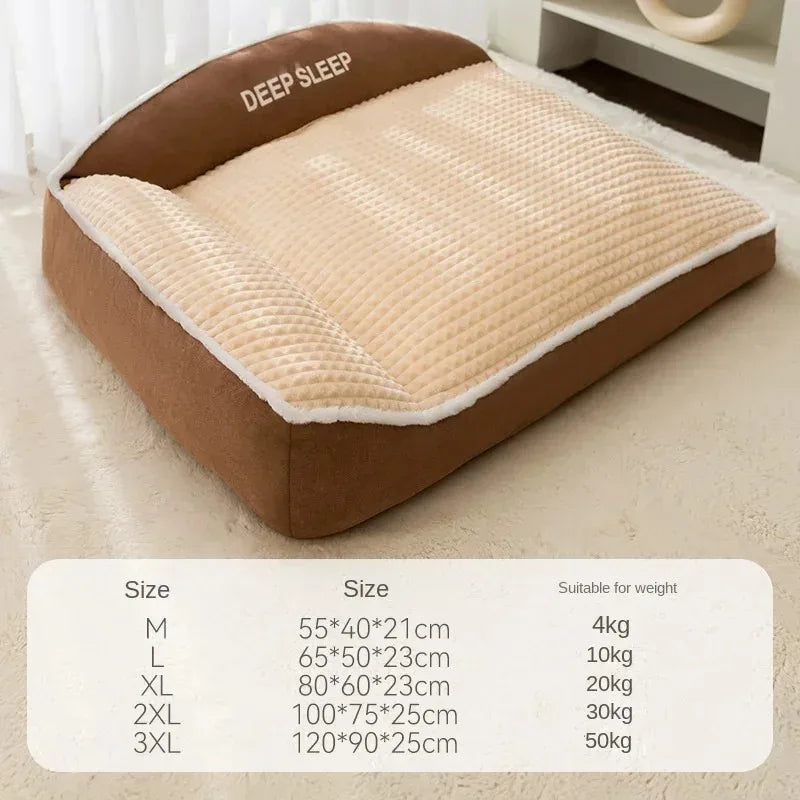 Petdashian Winter Warm Dog Sofa Bed | Plush Cushion for Small to Large Dogs