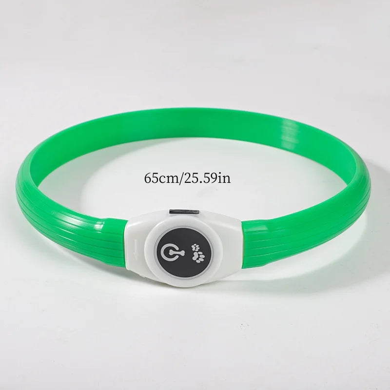 LED Dog Safety Collar | USB Rechargeable, Waterproof & 3 Light Modes
