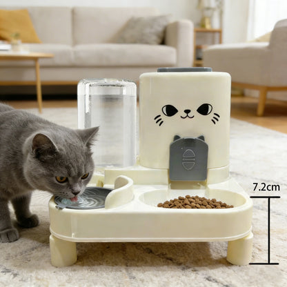 Automatic Pet Feeder &amp; Water Fountain | Food Dispenser for Cats &amp; Dogs