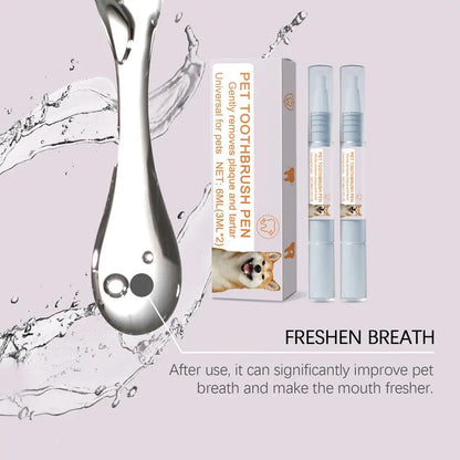 Pet Teeth Cleaning Pen Pet Dental Pen dog Toothbrush Pen Fresh Breath Tooth Whitening Cat Teeth Refreshing Pen pet supplies