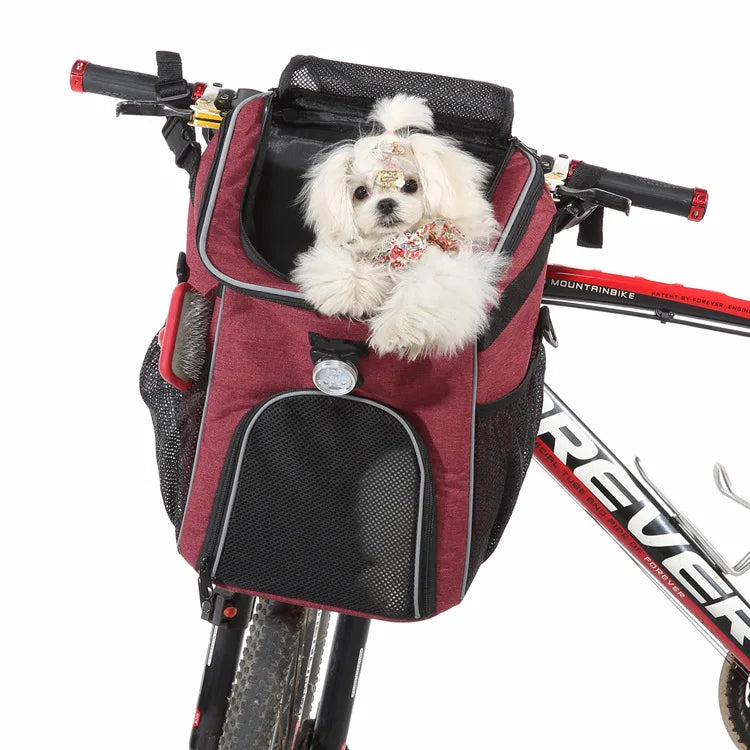 Pet Travel Bag Bike Basket Detachable Portable Backpack Suitable for Bicycles