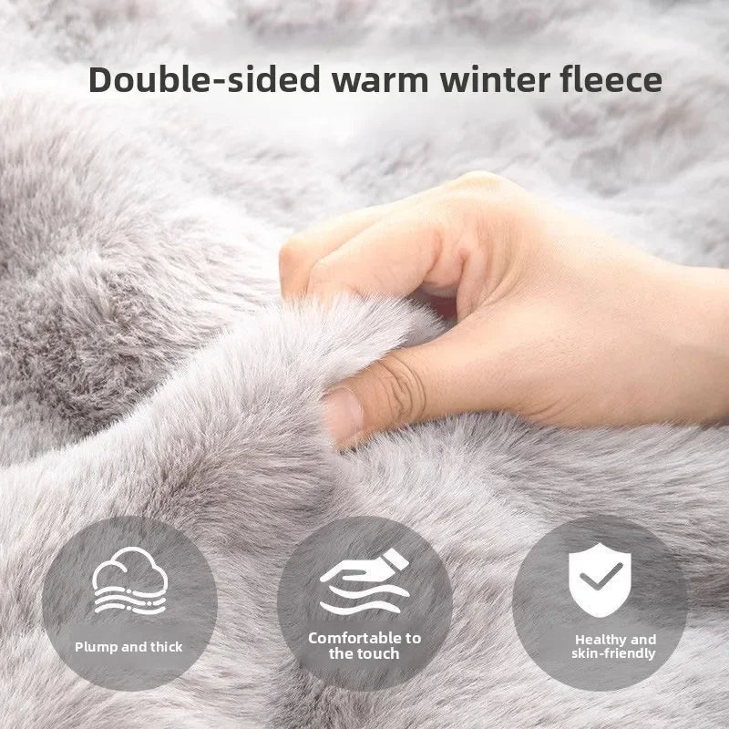 Double-Sided Fleece Dog Sleeping Mat | Warm, Stress-Relieving & Machine Washable for Large Dogs
