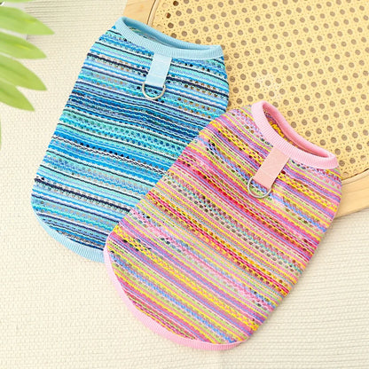 Casual Summer Dog &amp; Cat T-Shirt Vest – Soft Breathable Puppy Costume