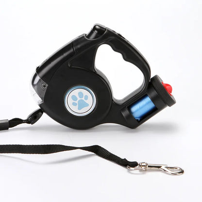 3-in-1 Retractable Dog Leash with LED Light | Automatic Outdoor Walking Leash