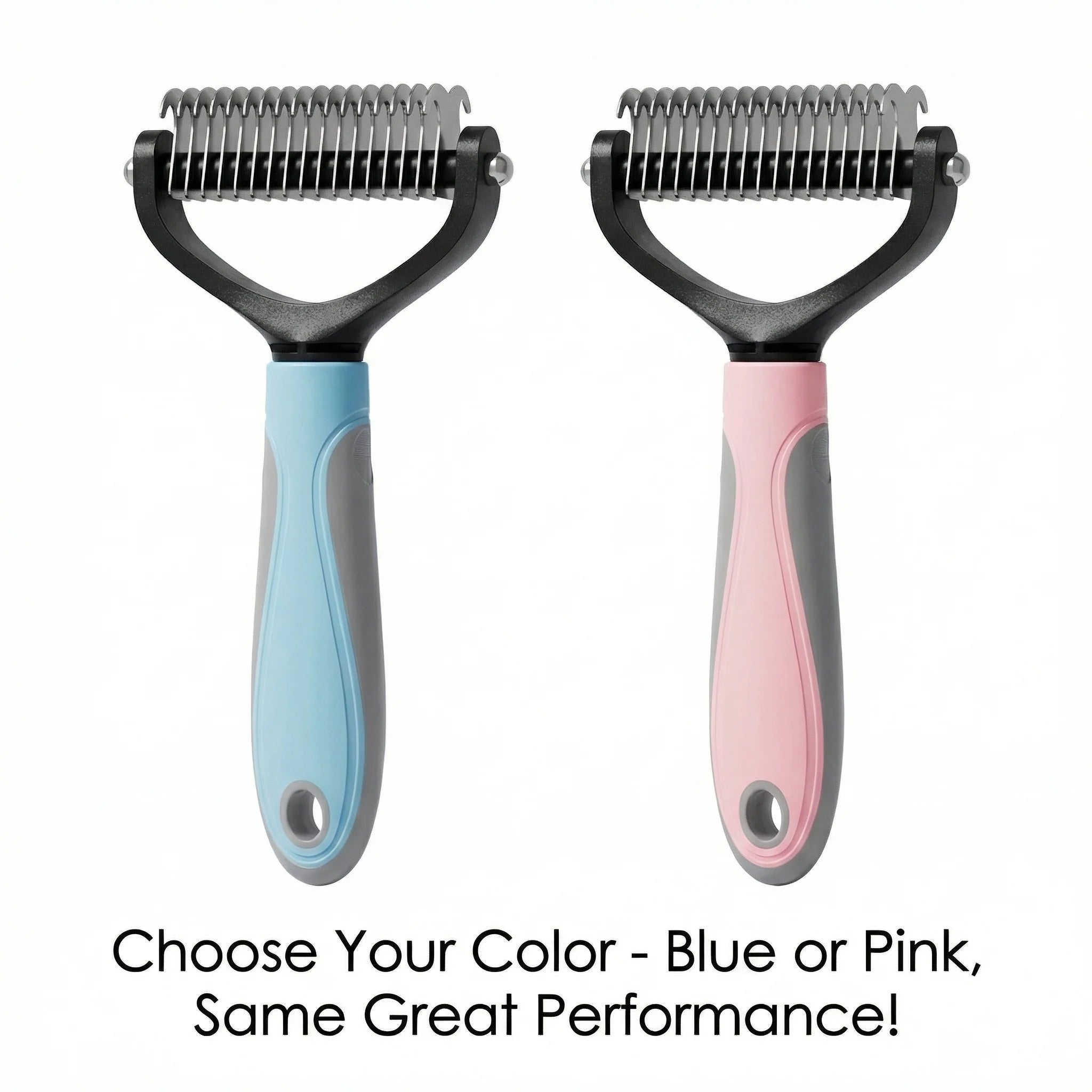 Dual-Sided Dematting Comb | Detangler & De-Shedding Brush for Dogs & Cats | Petdashian