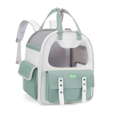 Portable Breathable Backpack for Carrying Pet Cats and Small Dogs - Pet Travel Supplies for Outdoor Use