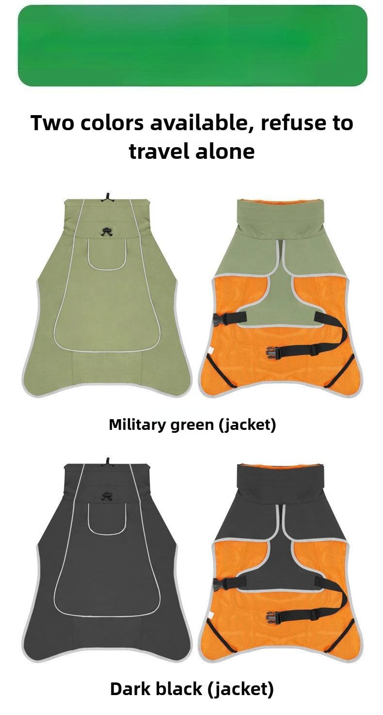 Waterproof Dog Rain Jacket & Windbreaker Coat