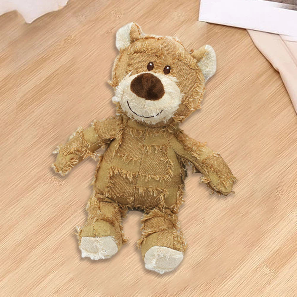Pet Dog Toys Bear Squeaking Stuffed Toys For Dogs Cat Chew Squeak Toy for Small Dogs Play Funny Training Anxiety Relief Sleep Do