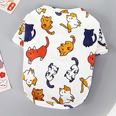 Animal Print Dog Hoodie & T-Shirt for Small Breeds