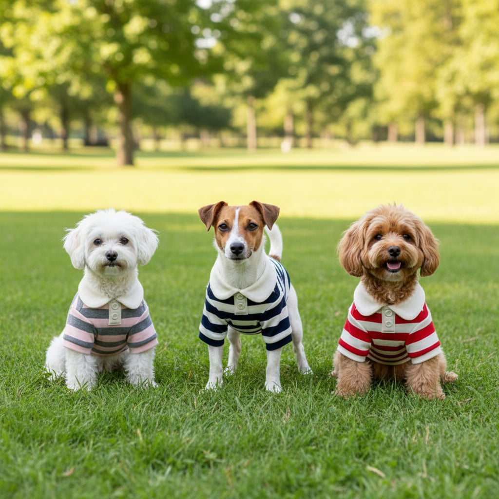 Striped Summer Shirt for Small Dogs & Cats