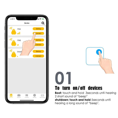 Tracker Smart Locator Pet GPS Dog Pet Detection Wearable Tracker Bluetooth Cat Dog Bird Loss Prevention Record Tracking Tool
