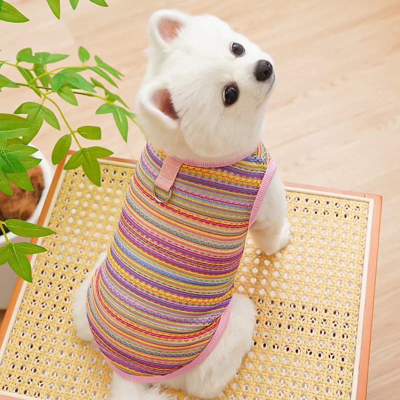 Casual Summer Dog & Cat T-Shirt Vest – Soft Breathable Puppy Costume