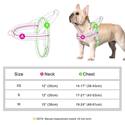 No Pull Dog Harness Soft Padded Dog Harnesses Durable Pet Puppy Pug Vest  Adjustable For Small Medium Dogs Bulldog Anti-Pulling