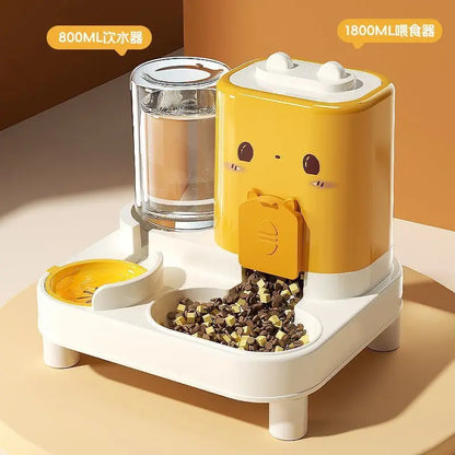 Automatic Pet Feeder &amp; Water Fountain | Food Dispenser for Cats &amp; Dogs