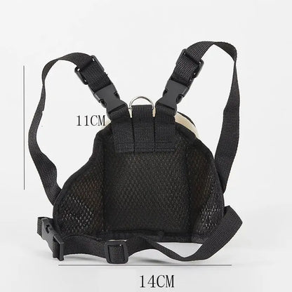 Pet Dog Backpack Durable Puppy Self Carry Backpack Adjustable Leash Cartoon Portable Harness Teddy Dog Outdoor Snack Bag