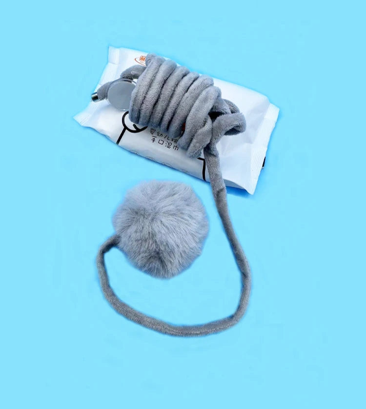 Interactive Cat Stick Toy — Spring Rope & Plush Ball for Play & Training